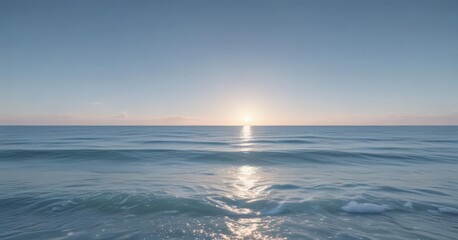 Fototapeta premium Dreamy light blue gradient, ethereal, peaceful ocean vibe , abstract, energy