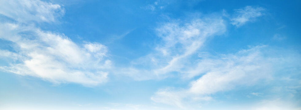 Fototapeta clear blue sky with a few clouds