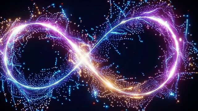 Hyperreal Infinity Symbol of Galactic Light