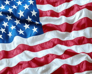 Obraz premium American flag waving