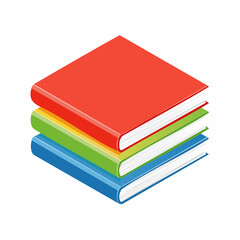 icon of set of books vector illustration education