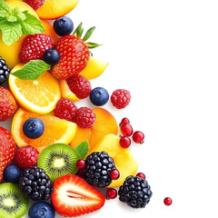 Fresh Fruit Summer Berries Peach