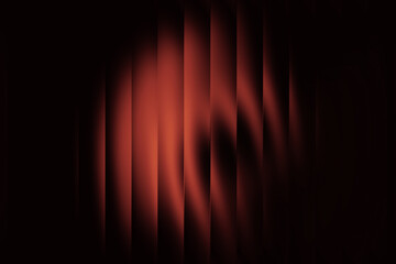 A vivid red-to-orange glass gradient on black, emitting warmth and energy with smooth glowing...