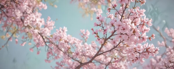 Obraz premium Abstract swirling pastel colors, vibrant spring blossoms , style, growth