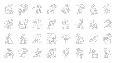 Various Residential Roofing and Gutter Maintenance Scenarios