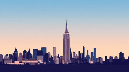 New York City Skyline at Dawn