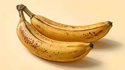 ripped bananas on light background