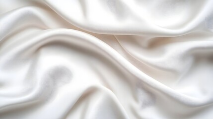 Obraz premium Soft, billowing white fabric with light reflections