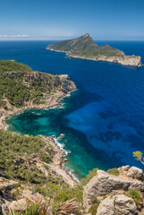 Amazing landscape of the Mediterranean coast in Mallorca, Spain