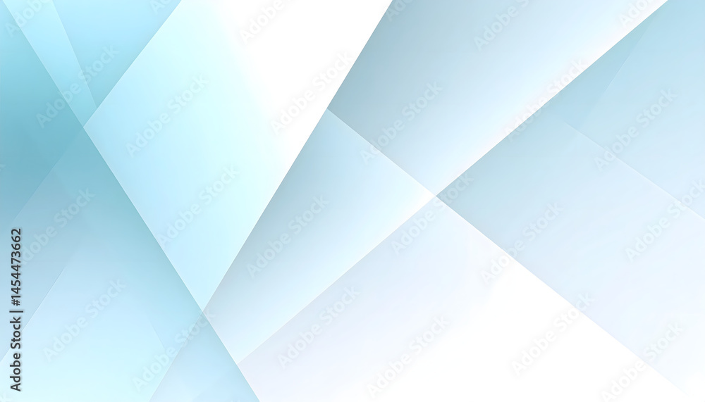 Poster gentle light blue abstract shapes backdrop with smooth waving lines creating a soft and minimalist w