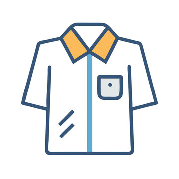 Store Uniform Shirt Icon Representing Retail Staff and Employee Apparel