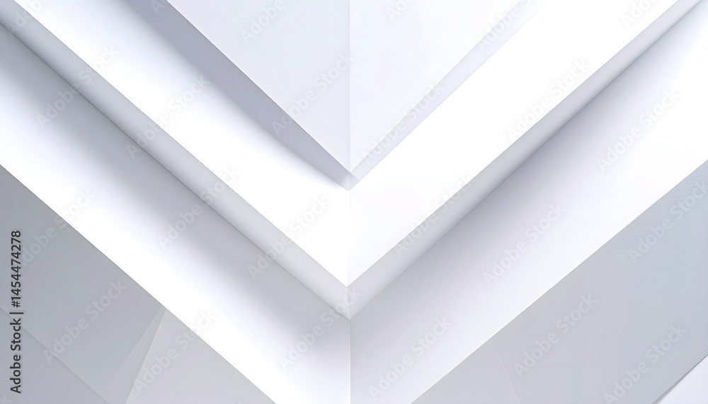 Poster smooth white waving panels with abstract lines for minimalist aesthetic backdrop presentation perfec