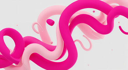 Abstract Pink and Rose Swirls Elegant Background Design