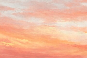 Soft Pastel Sky with Gentle Hues of Pink, Orange, and Blue Tones