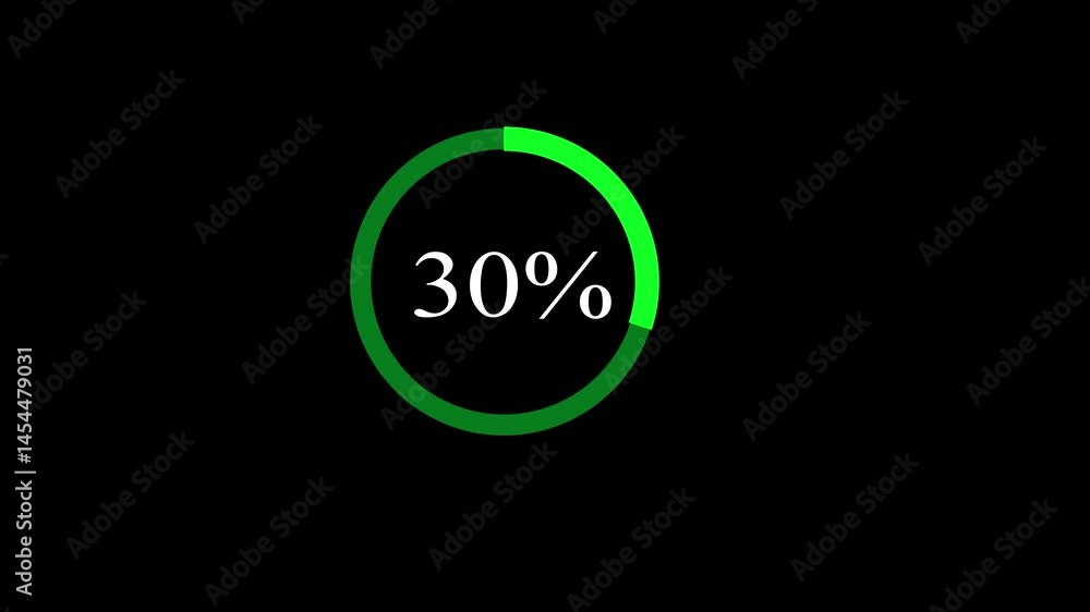 Aufkleber rectangle percentage diagram, meter showing 30%.ready-to-use for web design, user interface ui or in
