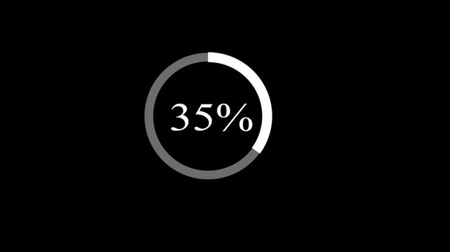 rectangle percentage diagram, meter showing 35%.ready-to-use for web design, user interface UI or infographic - indicator with black and light light green