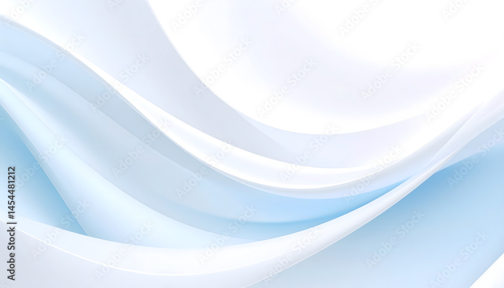 Poster smooth and waving light blue color with space for text digital backdrop white texture smooth curve d