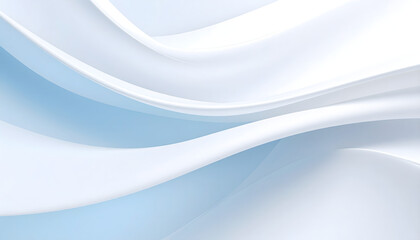 Obraz premium Soft Gentle Waves of Fabric White Backdrop Background in Smooth and Undulating Style Ideal for Presenting Content with Elegance and Style