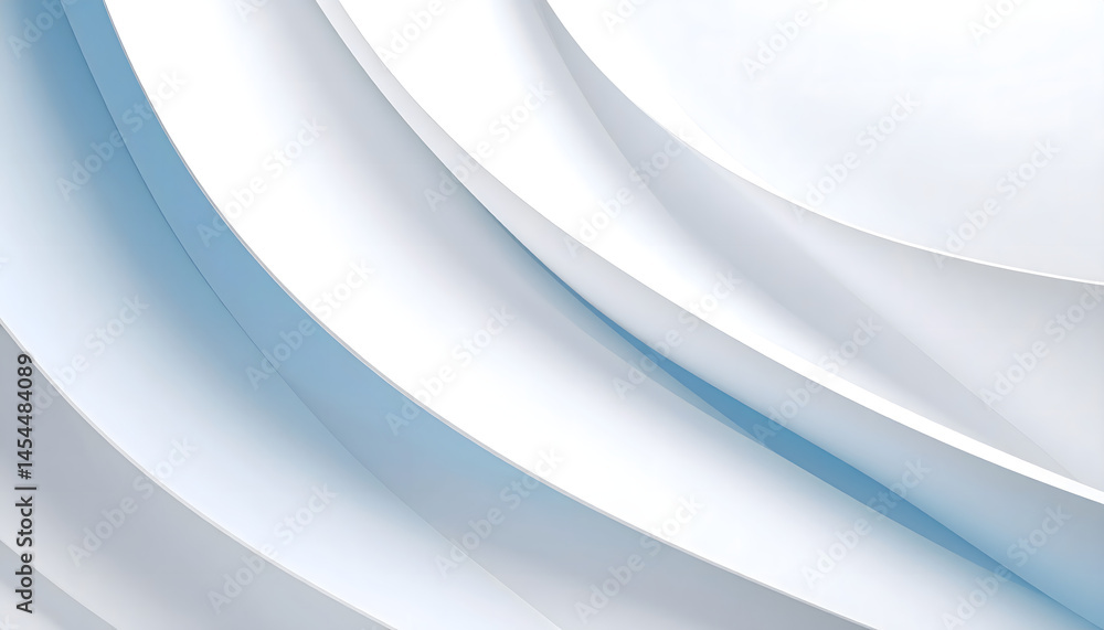Poster abstract backdrop with smooth waving lines creating an elegant gentle atmosphere and filling the whi