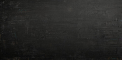 Obraz premium Blank chalkboard, blackboard texture Abstract chalkboard black background grunge texture with copy space. Education and reading concept background.