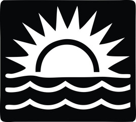 Vector illustration of a round vintage label with a ribbon, a decorative design element