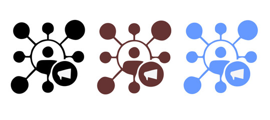 Affiliate Marketing solid icons collection.Containing Marketing, SEO, Success, Management, Business, Customer, Social Media