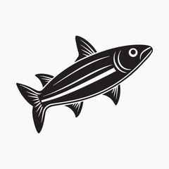 anchovy vector icon with a white background