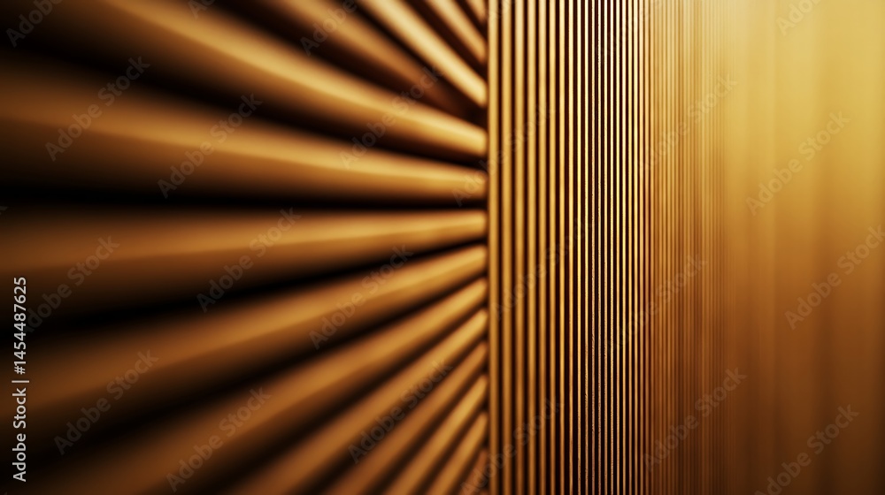 Poster abstract close-up of textured golden vertical lines creating a warm, inviting atmosphere