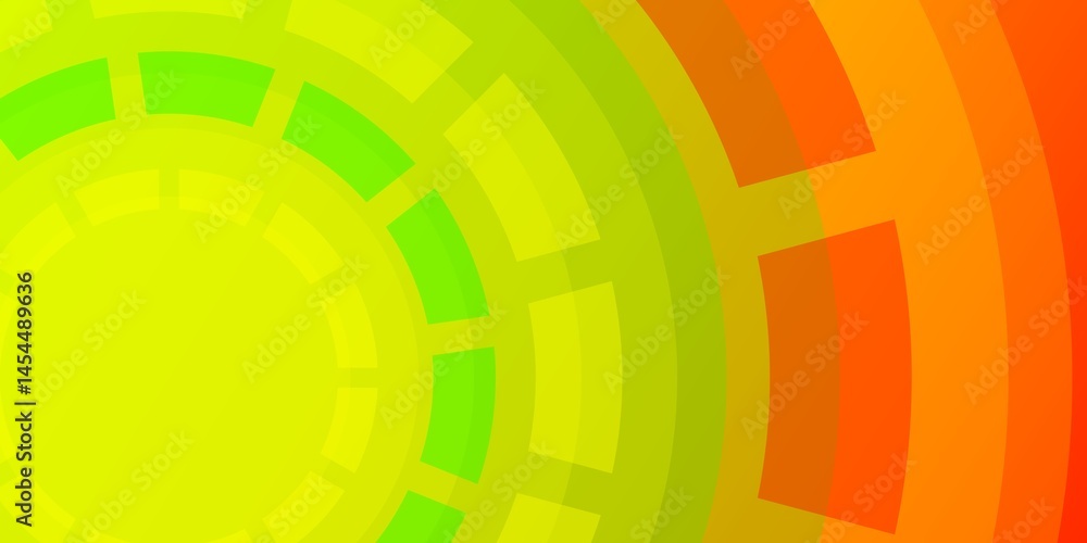 Poster abstract futuristic tech backdrop with colorful digital circles and lines