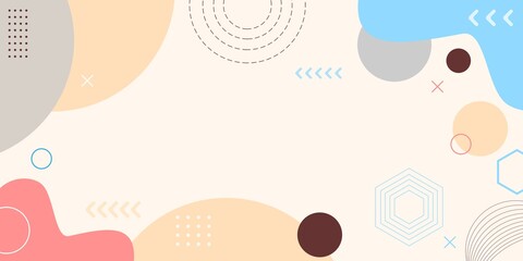 Vector design Easter card with eggs illustration on patterned paper