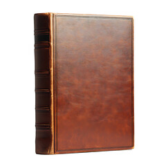 Elegant Red Leather Hardcover Book Transparent Background