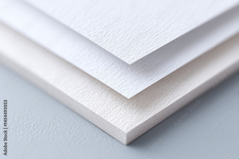 Poster capture clean and minimalistic scene showcasing concept of multi-layered textures or surfaces