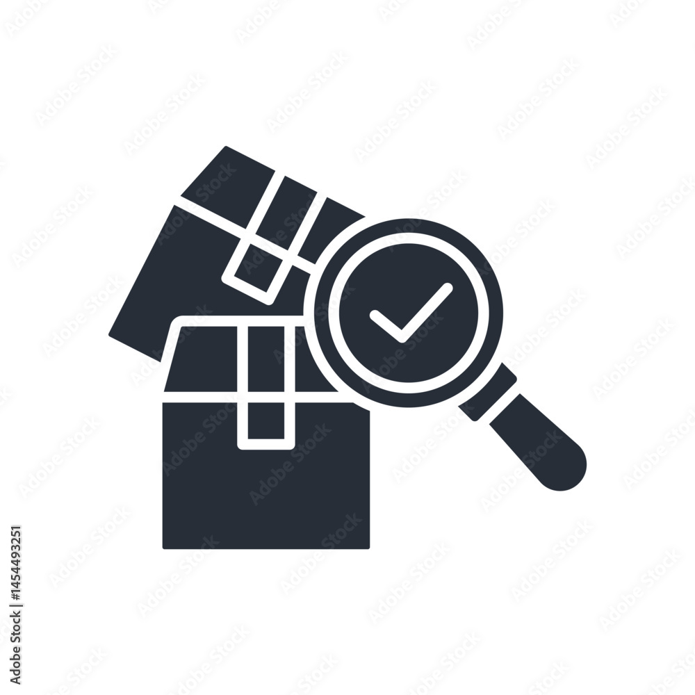 Poster quality control icon. vector.editable stroke.linear style sign for use web design,logo.symbol illust