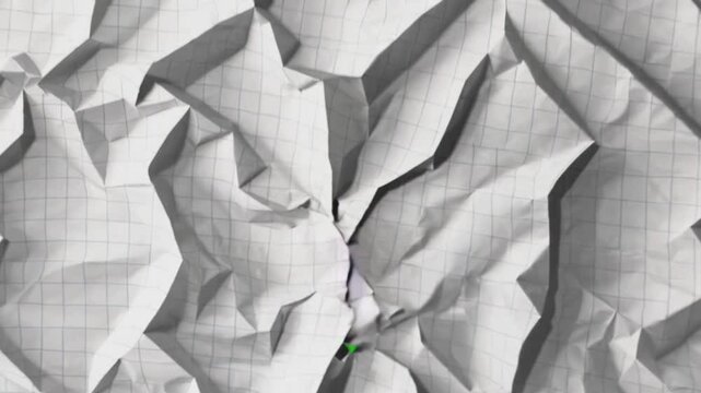 Paper Crumple Transition Effect on Green Screen for Seamless Video Transitions