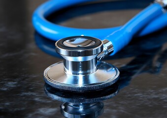 Medical Stethoscope on Marble