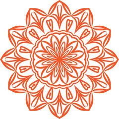 vector illustration of red flower