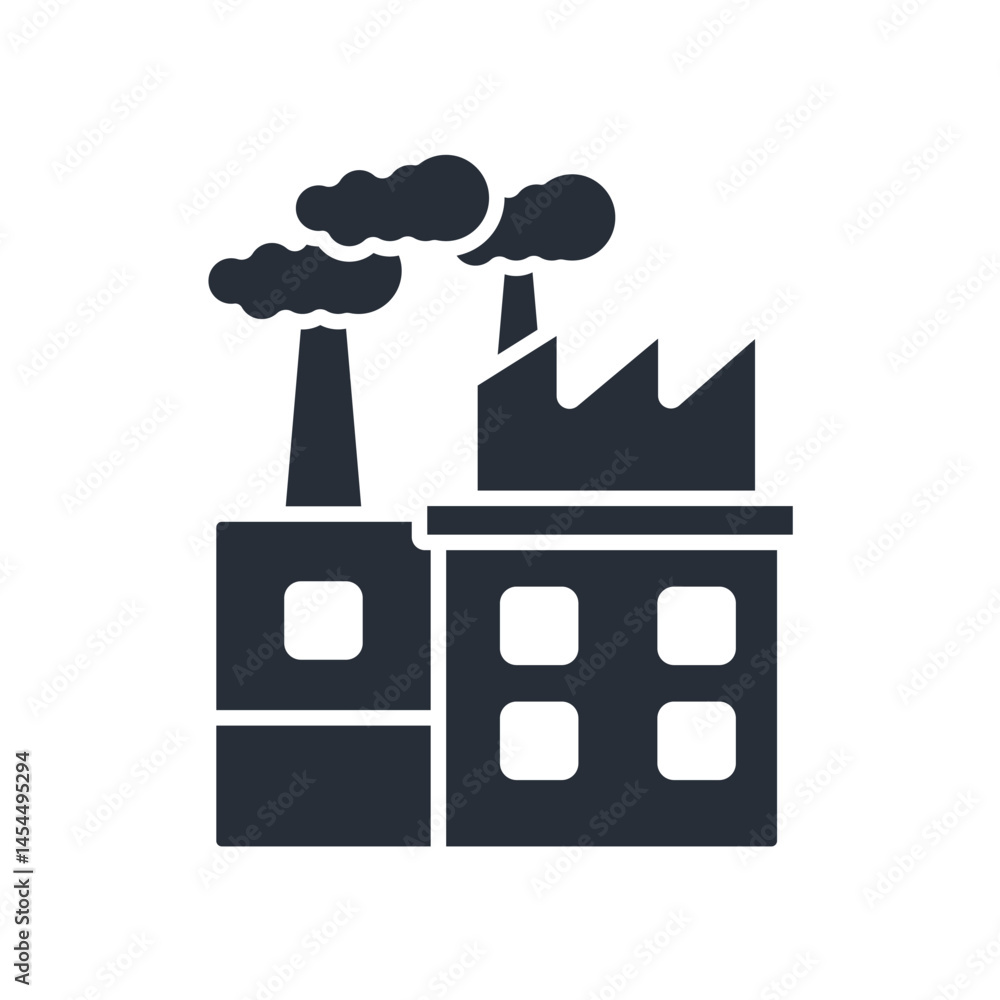 Poster factory icon. vector.editable stroke.linear style sign for use web design,logo.symbol illustration.