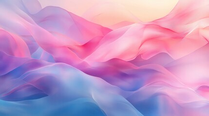 Obraz premium Abstract flowing fabric in pastel colors