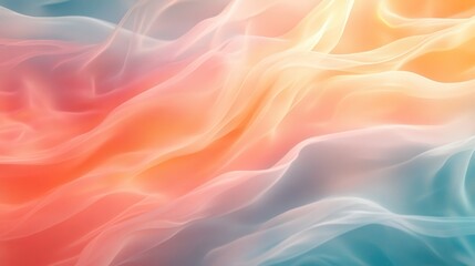 Obraz premium Abstract flowing fabrics in vibrant pastel colors