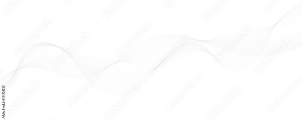 Poster abstract white and gray background. abstract linear flowing particles future technology concept abst