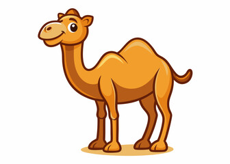 Adorable Cartoon Camel Illustration for Kids