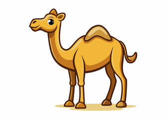 Adorable Cartoon Camel Illustration for Kids