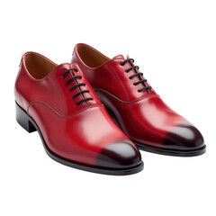 Pair of Dress Shoes on Transparent Background