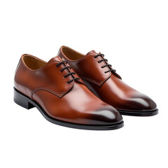 Pair of Dress Shoes on Transparent Background