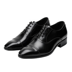 Pair of Dress Shoes on Transparent Background