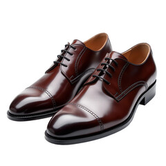 Pair of Dress Shoes on Transparent Background