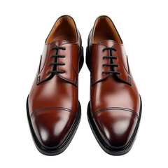 Pair of Dress Shoes on Transparent Background