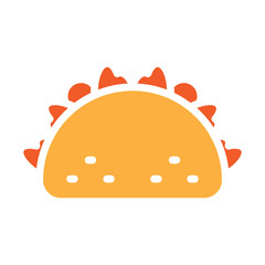 Tacos and Salsa Vector Glyph Two Colors Icon Design
