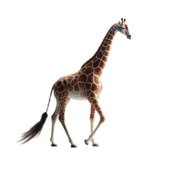 Naklejka premium giraffe on white background
