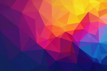 Obraz premium Geometric abstract shapes with vibrant color gradient , design, repeating
